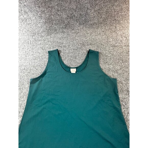Chico's Tank Top Women's 2 Green Stretch Sleeveless top New Without Tag - Picture 3 of 7